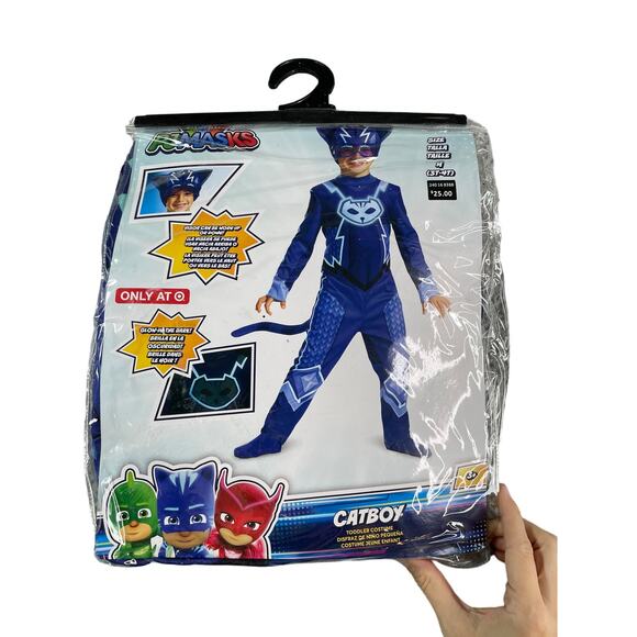 PJ Masks Catboy Costume Toddler Medium 3T-4T Disguise Youth Children Target NWT - Picture 1 of 6